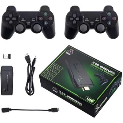 Game Stick 4K avec 2 Manettes Sans Fil | Console TV HDMI 2.4G