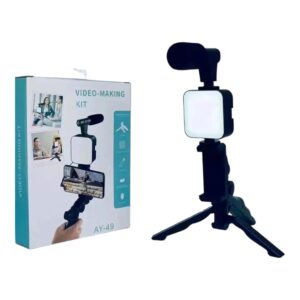 AY-49 - Kit Video-making Vlogger – Trépied – Microphone prix marco