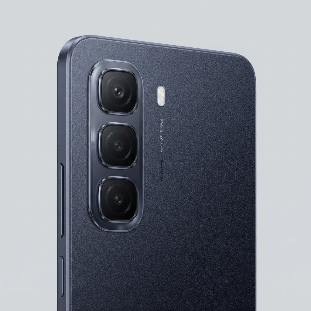 Infinix Hot 60i 128 Go 6 Go RAM — vue rapprochée des détails visibles